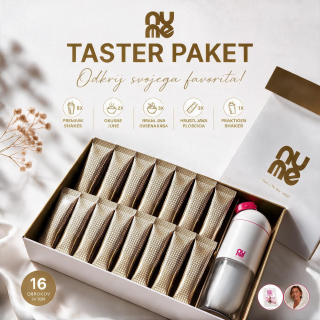 nuMe Popoln Slim Taster Paket s shakerjem