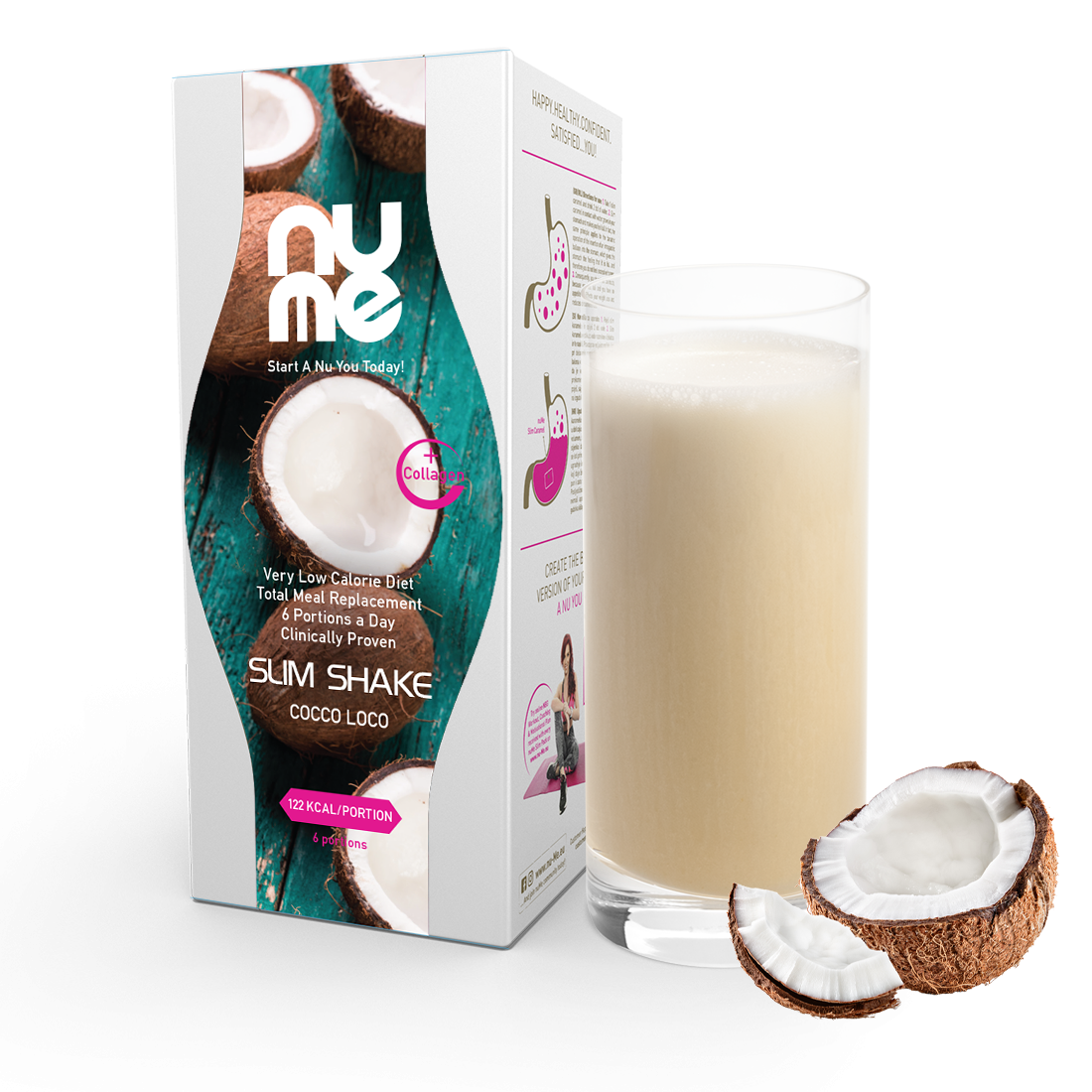 nuMe Slim Shake s kolagenom Cocco Loco