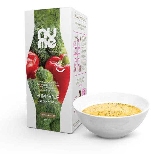 nuMe Diétna polievka s kolagénom zelenina zo záhradky (6 porcií)