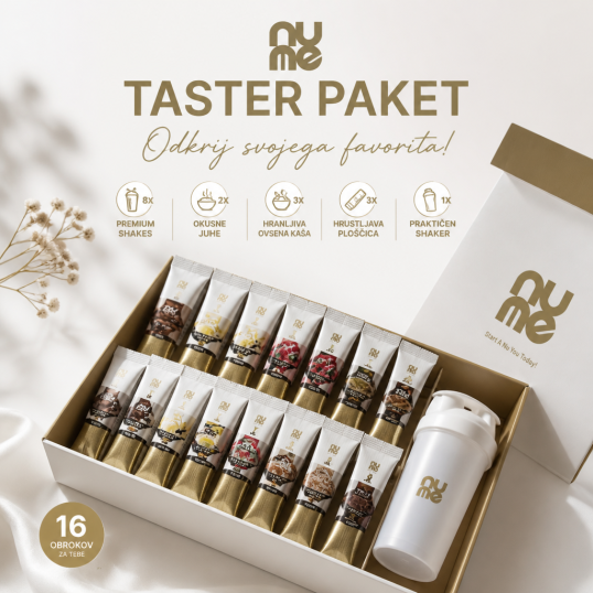 nuMe Ochutnávací balíček Complete so šejkrom
