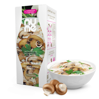 nuMe Diétna Polievka s kolagénom, superpotravinami a enzýmami Creamy Mushroom Supreme+ (6 porcií)