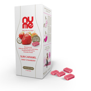 nuMe Slim Bonbón - Mäkká ovocná bonbón s glukomanánom