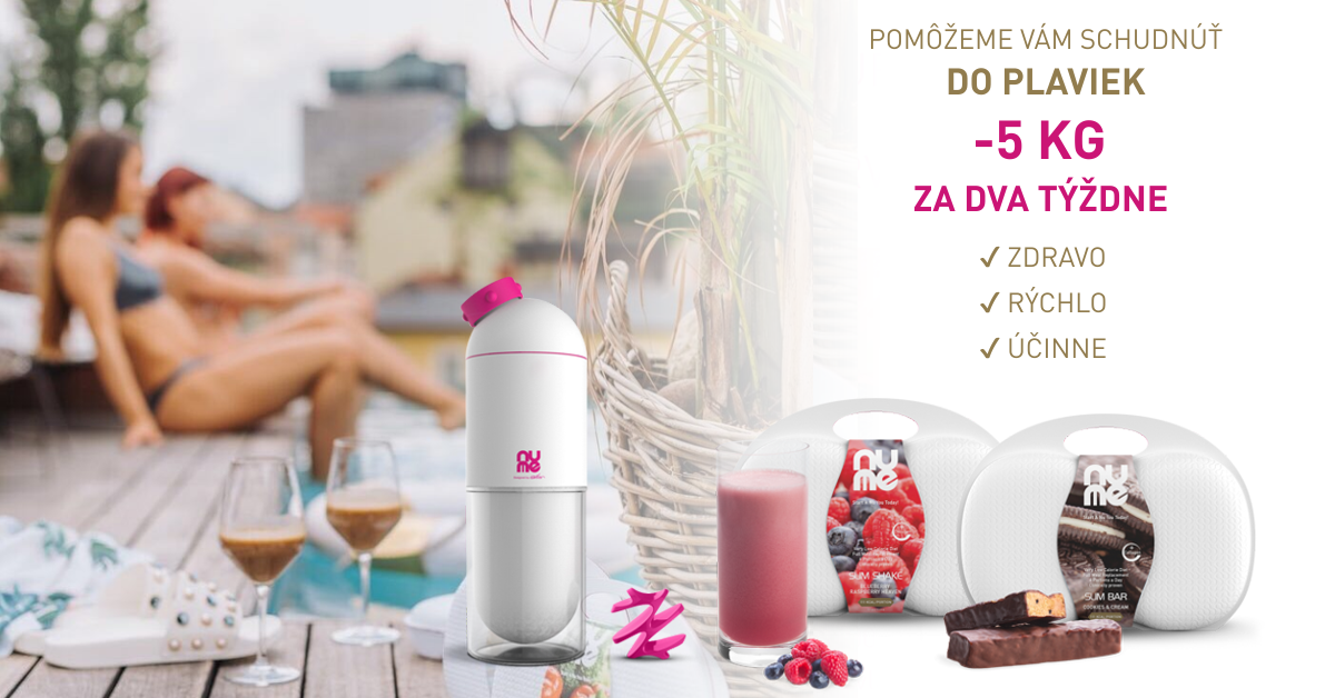 Schudnite s nuMe do plaviek za dva týždne!